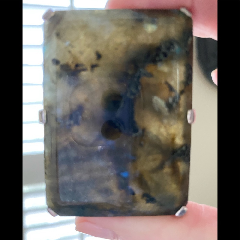 Labrodite stone set in 950
